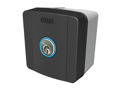 Купить ключ-выключатель накладной CAME SELC1FDG с синей подсветкой с доставкой и установкой в Цимлянске