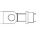 Комплектующие для распашных ворот Петля CAME H 18 регулируемая с гайкой, 42-68 мм, М18, приваривание в Цимлянске